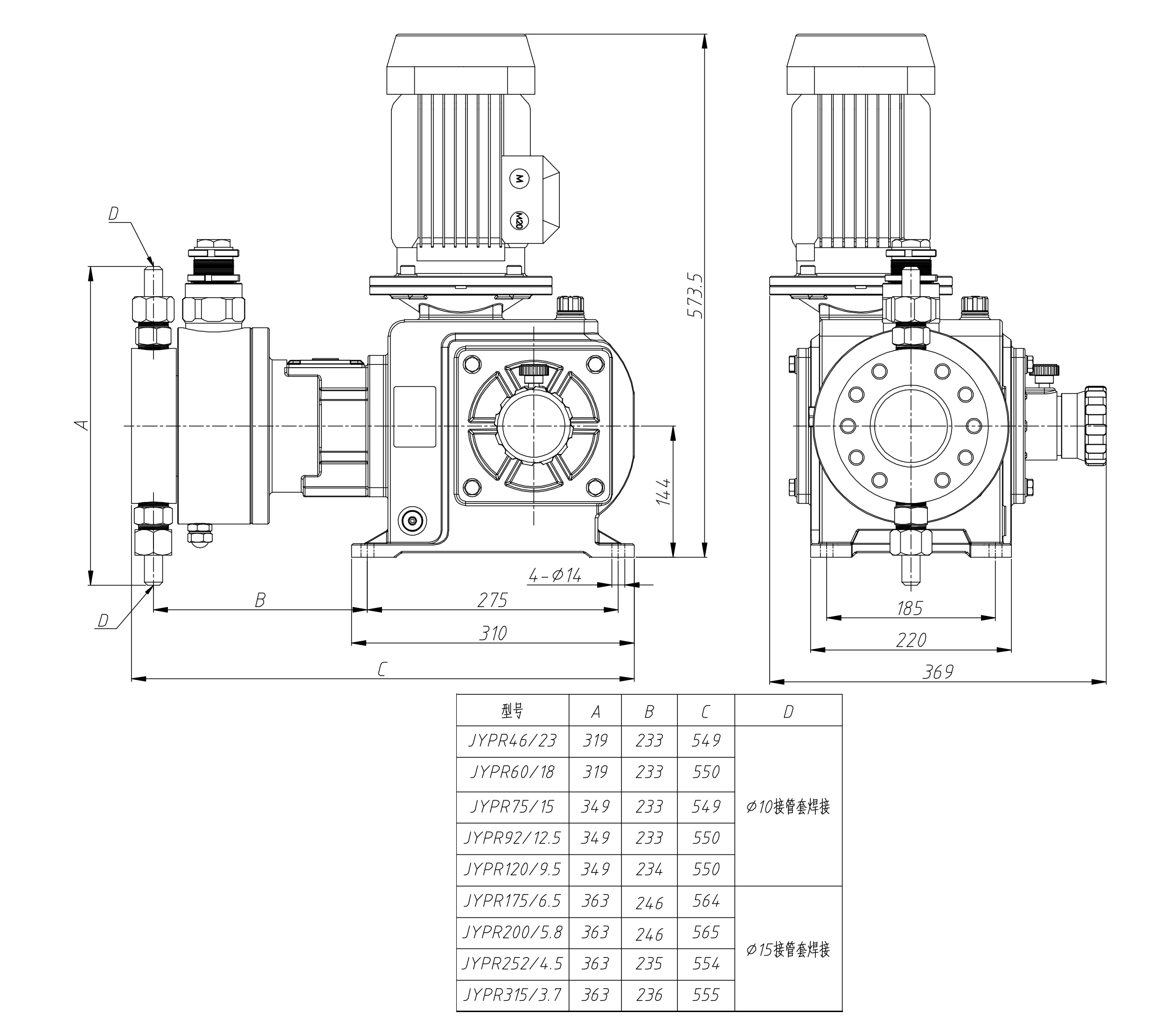 JYPR外形圖(接管套）-Model